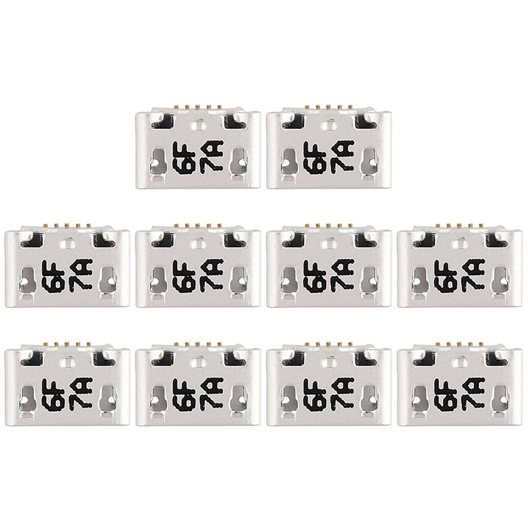 For Vivo X6s / X6s Plus 10pcs Charging Port Connector - Single Tail Connector by PMc TechLife | Online Shopping South Africa | PMc TechLife | Buy Now Pay Later Mobicred