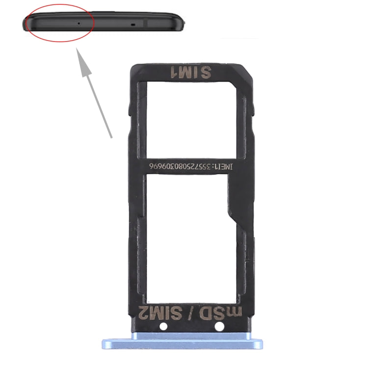 SIM Card Tray + SIM Card Tray / Micro SD Card Tray for HTC U Ultra(Blue) - Others by PMc TechLife | Online Shopping South Africa | PMc TechLife | Buy Now Pay Later Mobicred