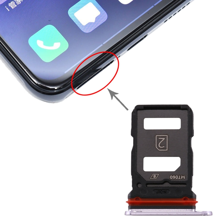 For vivo X30 SIM Card Tray + SIM Card Tray (Silver) - free shipping - PMc TechLife - Order now!