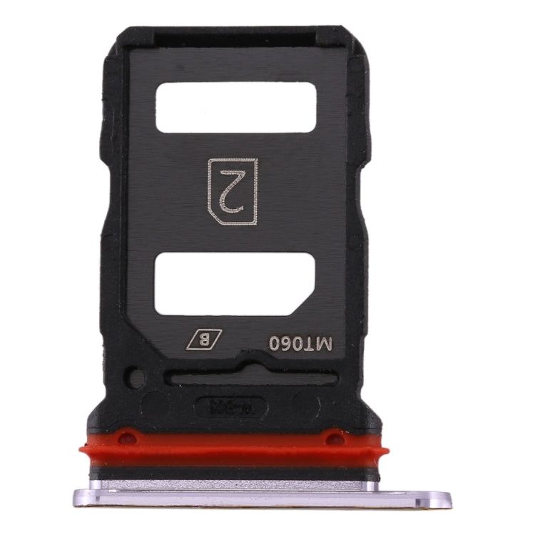For vivo X30 Pro SIM Card Tray + SIM Card Tray (Silver) - Card Socket by PMc TechLife | Online Shopping South Africa | PMc TechLife | Buy Now Pay Later Mobicred
