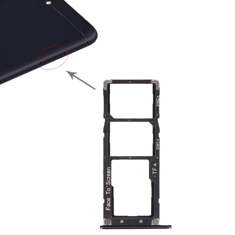 2 SIM Card Tray + Micro SD Card Tray for Asus Zenfone 4 Max ZC554KL(Blue) - Card Tray by PMc TechLife | Online Shopping South Africa | PMc TechLife | Buy Now Pay Later Mobicred