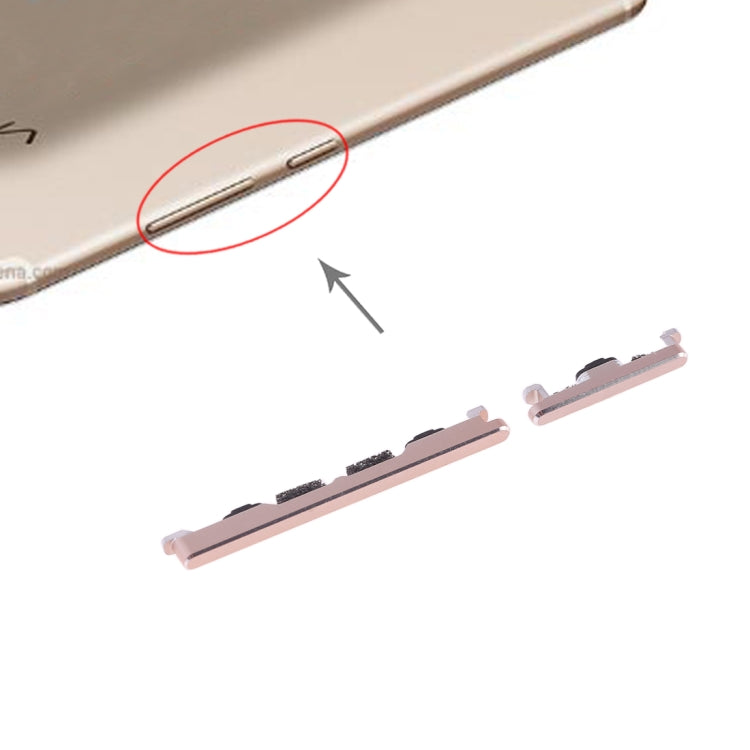For Vivo X9 Plus Side Keys (Gold) - Home key & Side Key by PMc TechLife | Online Shopping South Africa | PMc TechLife | Buy Now Pay Later Mobicred