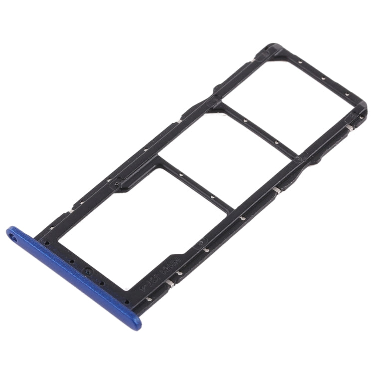 SIM Card Tray + Micro SD Card Tray for Huawei Honor 8X (Blue) - Card Socket by PMc TechLife | Online Shopping South Africa | PMc TechLife | Buy Now Pay Later Mobicred
