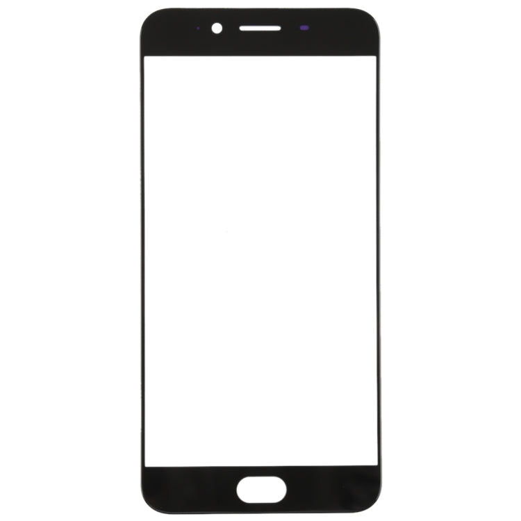 For OPPO R9s Front Screen Outer Glass Lens (Black) - Outer Glass Lens by PMc TechLife | Online Shopping South Africa | PMc TechLife | Buy Now Pay Later Mobicred