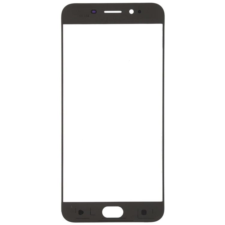 For OPPO R9s Front Screen Outer Glass Lens (Black) - Outer Glass Lens by PMc TechLife | Online Shopping South Africa | PMc TechLife | Buy Now Pay Later Mobicred