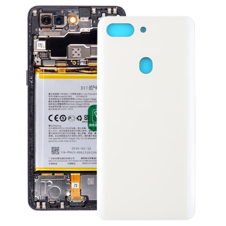 For OPPO R15 Pro Curved Back Cover (White) - Back Cover by PMc TechLife | Online Shopping South Africa | PMc TechLife | Buy Now Pay Later Mobicred