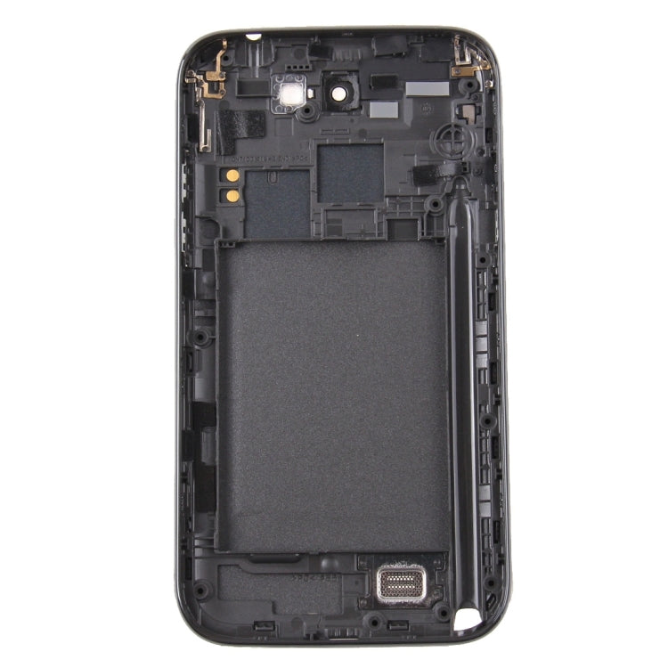 For Galaxy Note II / N7100 Middle Frame Bezel + Battery Back Cover (Black) - free shipping - PMc TechLife - Order now!