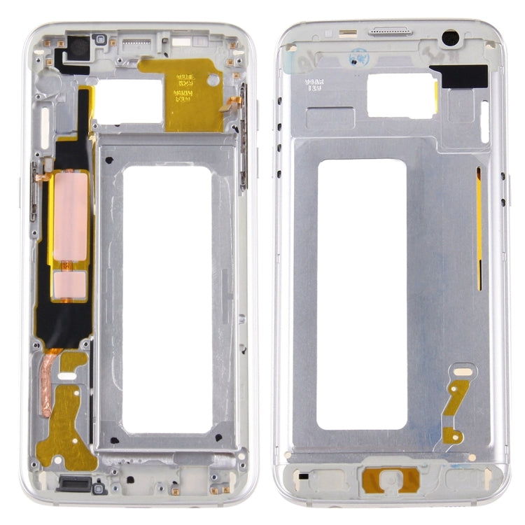 For Galaxy S7 Edge / G935 Front Housing LCD Frame Bezel Plate (Silver) - free shipping - PMc TechLife - Order now!