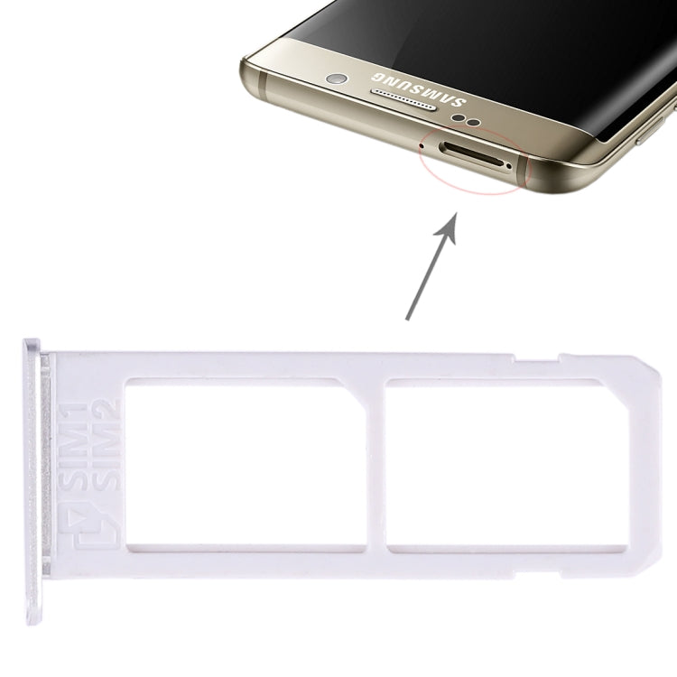 For Galaxy S6 Edge plus / S6 Edge+ 2 SIM Card Tray (Silver) - free shipping - PMc TechLife - Order now!