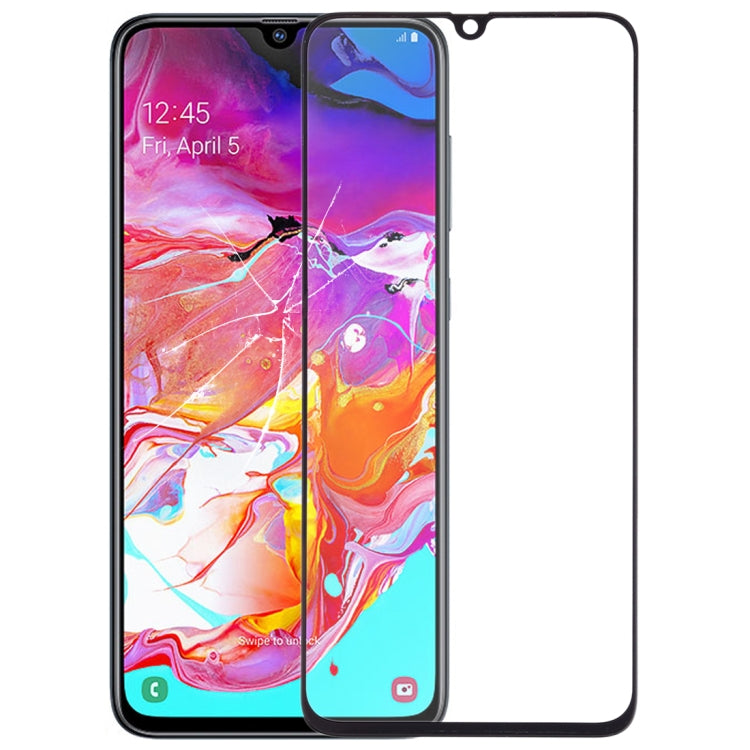 For Galaxy A70 Front Screen Outer Glass Lens (Black) - free shipping - PMc TechLife - Order now!
