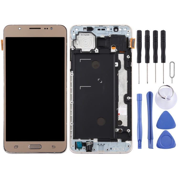 TFT LCD Screen for Galaxy J7 (2016) / J710F Digitizer Full Assembly with Frame (Gold) - free shipping - PMc TechLife - Order now!