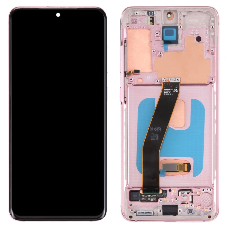 Original Dynamic AMOLED Material LCD Screen and Digitizer Full Assembly with Frame for Samsung Galaxy S20 4G SM-G980(Pink) - free shipping - PMc TechLife - Order now!