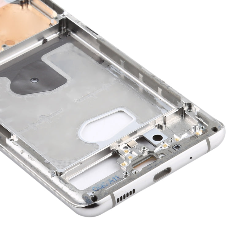 For Samsung Galaxy S20 Ultra  Middle Frame Bezel Plate with Side Keys (Silver) - free shipping - PMc TechLife - Order now!