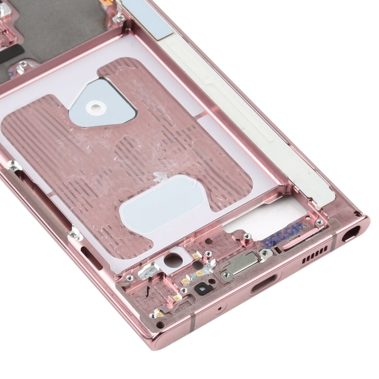 For Samsung Galaxy Note20 Ultra SM-N985F Middle Frame Bezel Plate With Parts (Pink) - free shipping - PMc TechLife - Order now!