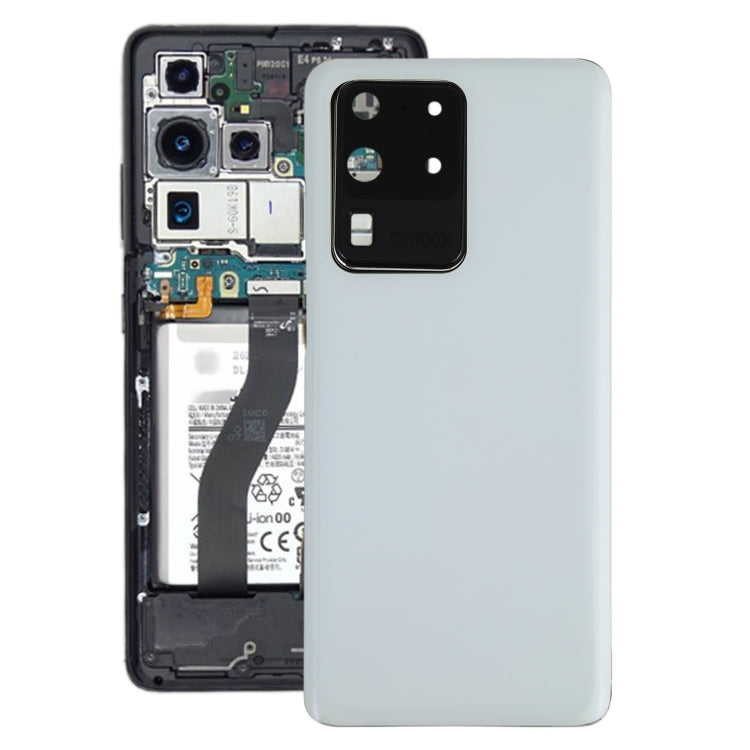 For Samsung Galaxy S20 Ultra Battery Back Cover with Camera Lens Cover (White) - free shipping - PMc TechLife - Order now!
