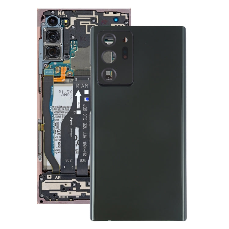 For Samsung Galaxy Note20 Ultra Battery Back Cover with Camera Lens Cover (Black) - free shipping - PMc TechLife - Order now!
