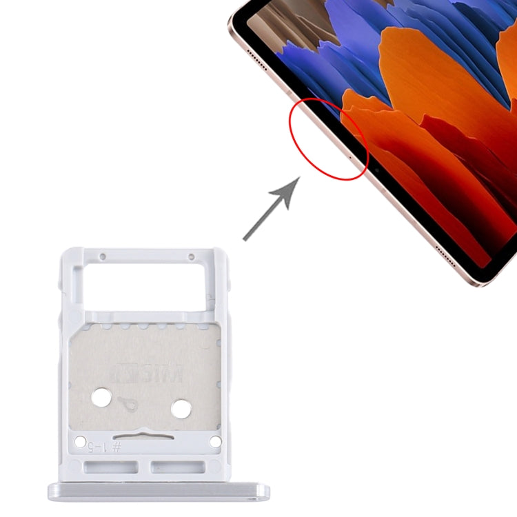 For Samsung Galaxy Tab S7 SM-T870/T875 SIM Card Tray + Micro SD Card Tray (Silver) - free shipping - PMc TechLife - Order now!