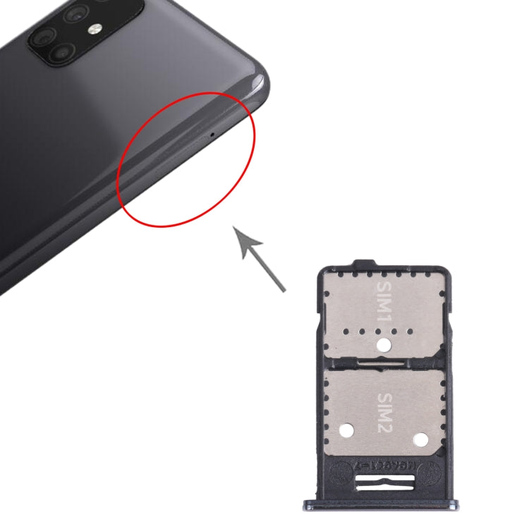 For Samsung Galaxy M31s SM-M317 SIM Card Tray + SIM Card Tray + Micro SD Card Tray (Silver) - free shipping - PMc TechLife - Order now!