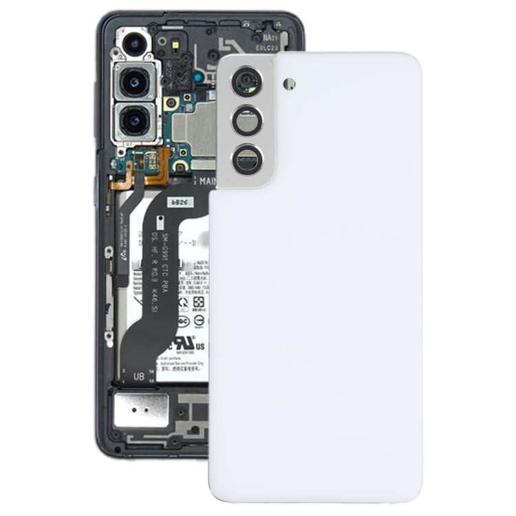 For Samsung Galaxy S21 5G Battery Back Cover with Camera Lens Cover (White) - free shipping - PMc TechLife - Order now!