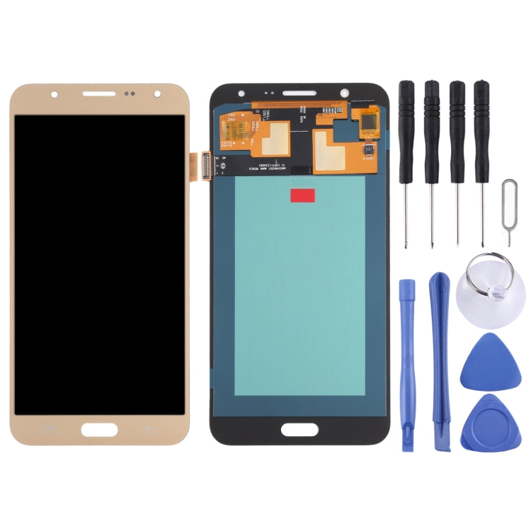 OLED LCD Screen for Samsung Galaxy J7 SM-J700 With Digitizer Full Assembly (Gold) - free shipping - PMc TechLife - Order now!