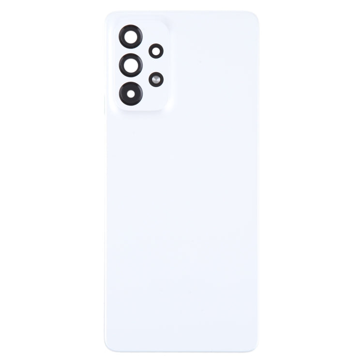 For Samsung Galaxy A73 5G SM-A736B Original Battery Back Cover with Camera Lens Cover(White) - Back Cover by PMC Jewellery | Online Shopping South Africa | PMC Jewellery