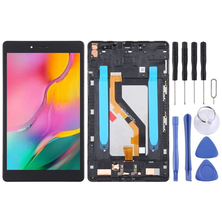 For Samsung Galaxy Tab A 8.0 2019 SM-T295 LTE Edition Original LCD Screen Digitizer Full Assembly with Frame (Black) - free shipping - PMc TechLife - Order now!