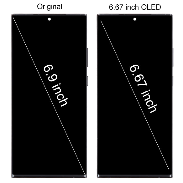 For Samsung Galaxy Note20 Ultra 5G SM-N986B 6.67 inch OLED LCD Screen Digitizer Full Assembly with Frame (Black) - free shipping - PMc TechLife - Order now!