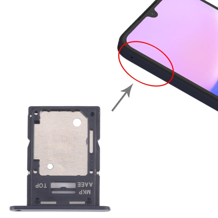 For Samsung Galaxy A15 4G SM-A155F Original SIM Card Tray + SIM / Micro SD Card Tray (Black) - free shipping - PMc TechLife - Order now!