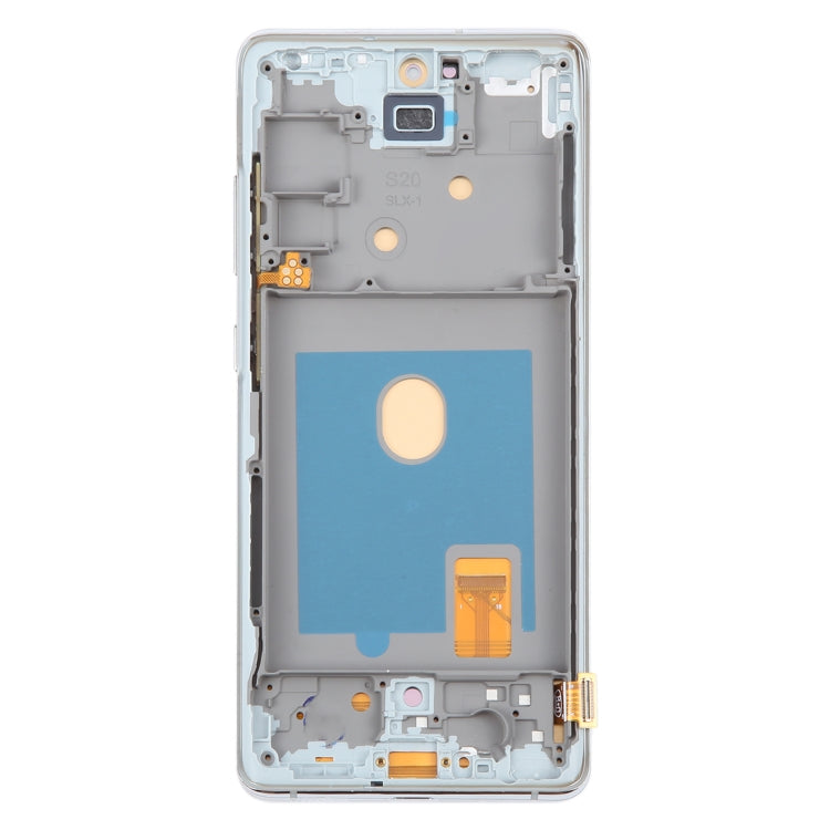 For Samsung Galaxy S20 FE SM-G780F 6.43 inch OLED LCD Screen Digitizer Full Assembly with Frame (Silver) - LCD Screen by PMC Jewellery | Online Shopping South Africa | PMC Jewellery | Buy Now Pay Later Mobicred