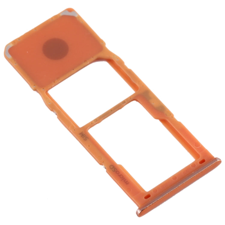 For Galaxy A20 A30 A50 SIM Card Tray + Micro SD Card Tray (Orange) - Card Socket by PMC Jewellery | Online Shopping South Africa | PMC Jewellery | Buy Now Pay Later Mobicred