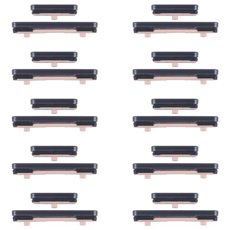For Samsung Galaxy S25+ SM-S936B 10pcs Power Button and Volume Control Button (Black) - free shipping - PMC TechLife - Order now!