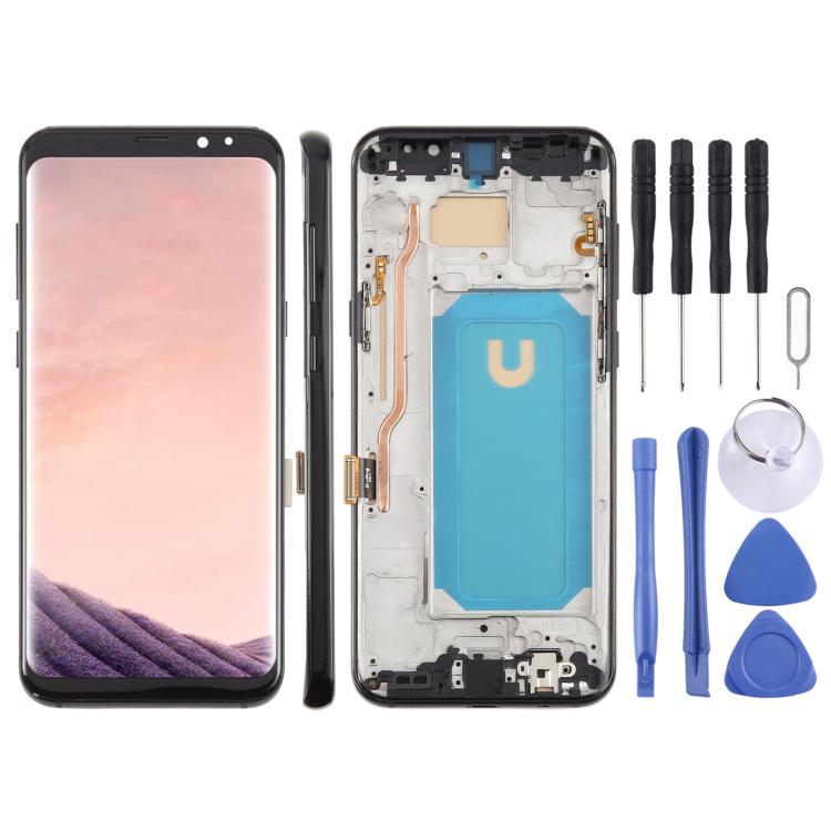 For Samsung Galaxy S8+ SM-G955F 6.18 inch TFT LCD Screen Digitizer Full Assembly with Frame (Black) - free shipping - PMC TechLife - Order now!