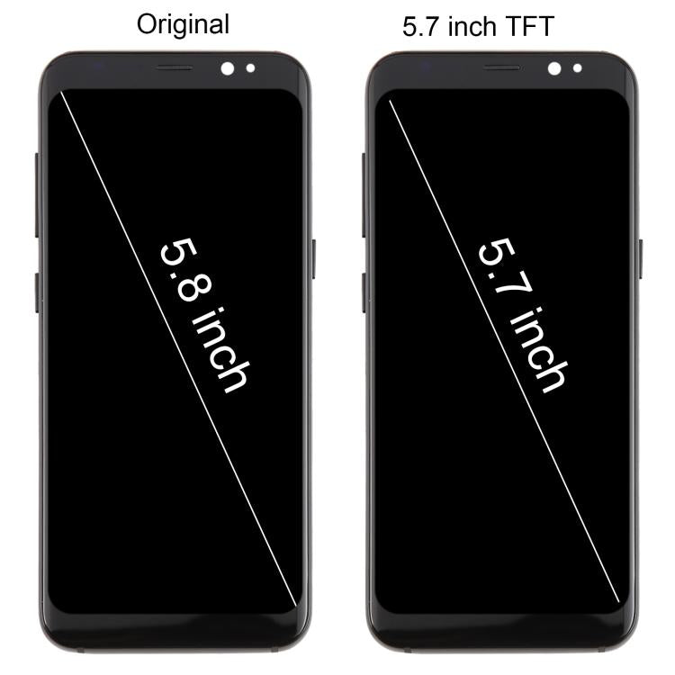 For Samsung Galaxy S8 SM-G950F 5.7 inch TFT LCD Screen Digitizer Full Assembly with Frame (Silver) - free shipping - PMC TechLife - Order now!