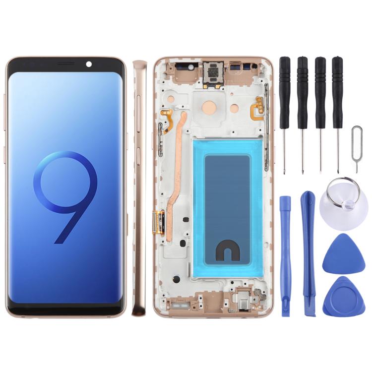 For Samsung Galaxy S9 SM-G960F 5.7 inch TFT LCD Screen Digitizer Full Assembly with Frame (Gold) - free shipping - PMC TechLife - Order now!