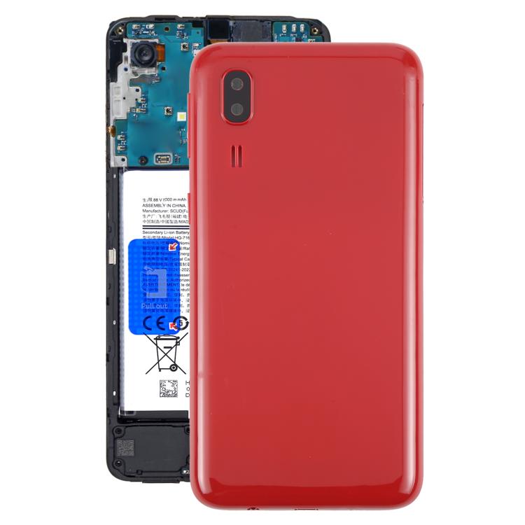 For Samsung Galaxy A2 Core SM-A260F Back Cover with Camera Lens Cover(Red) - free shipping - PMC TechLife - Order now!