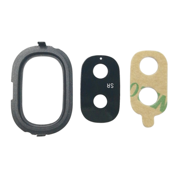 For Galaxy J4, J400F/DS, J400G/DS 10pcs Back Camera Bezel with Lens Cover & Adhesive (Black) - free shipping - PMc TechLife - Order now!