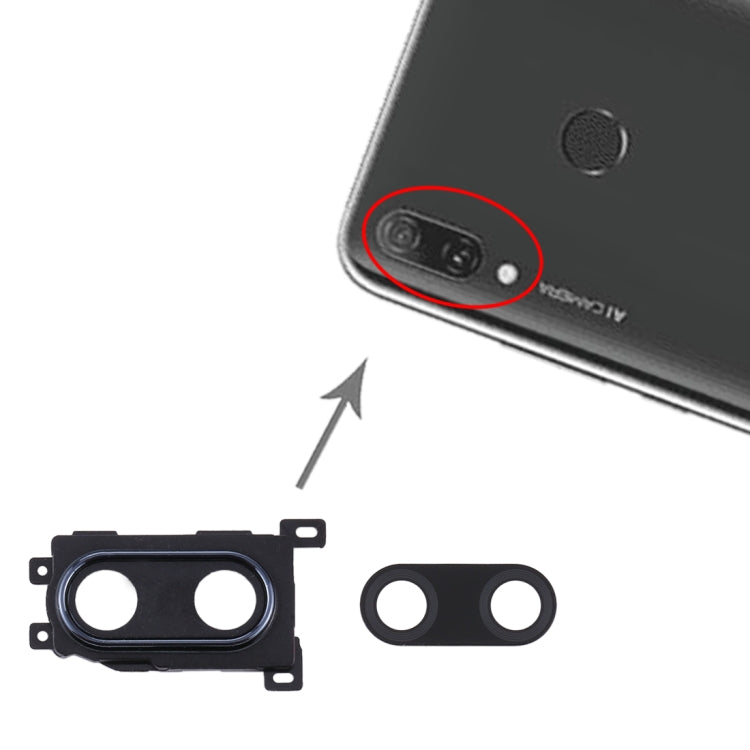 For Huawei Enjoy 9 Plus  10pcs Camera Lens Cover (Black) - Camera by PMC Jewellery | Online Shopping South Africa | PMC Jewellery | Buy Now Pay Later Mobicred