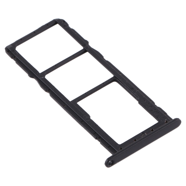 SIM Card Tray + SIM Card Tray + Micro SD Card Tray for Huawei Y6 (2019) (Black) - Card Socket by PMC TechLife | Online Shopping South Africa | PMC TechLife