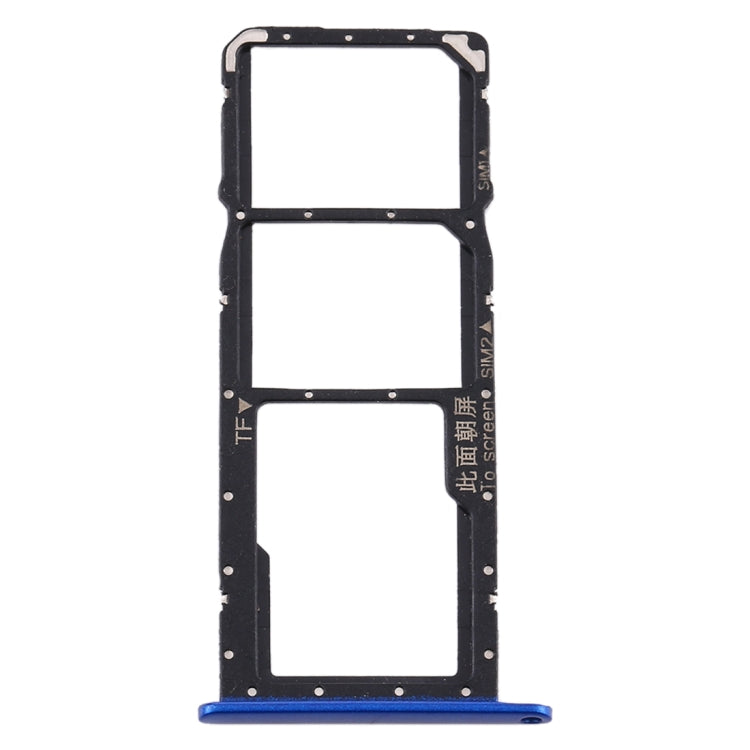 SIM Card Tray + SIM Card Tray + Micro SD Card Tray for Huawei Y8s (Blue) - Card Socket by PMc TechLife | Online Shopping South Africa | PMc TechLife | Buy Now Pay Later Mobicred