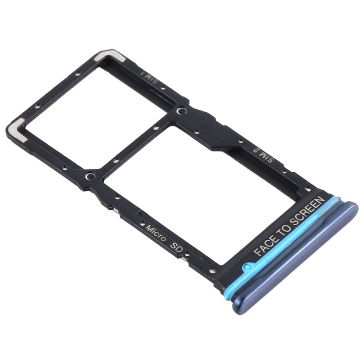 SIM Card Tray + SIM Card Tray / Micro SD Card Tray for Xiaomi Redmi Note 9 Pro 5G M2007J17C (Grey) - Card Tray by PMc TechLife | Online Shopping South Africa | PMc TechLife | Buy Now Pay Later Mobicred