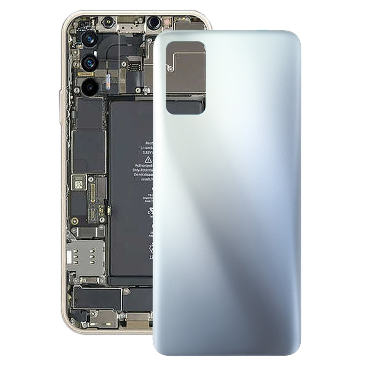 For OPPO Realme V15 / Realme X7 (India) RMX3029 Battery Back Cover (Silver) - Back Cover by PMC TechLife | Online Shopping South Africa | PMC TechLife | Buy Now Pay Later Mobicred