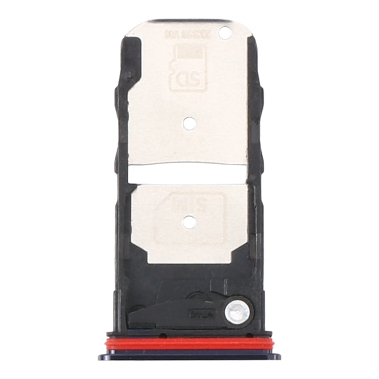 SIM Card Tray + Micro SD Card Tray for Motorola Moto Edge+ (Black) - Card Socket by PMc TechLife | Online Shopping South Africa | PMc TechLife | Buy Now Pay Later Mobicred