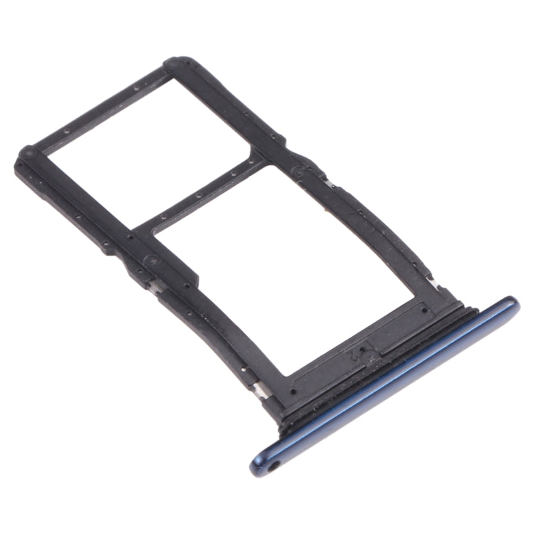 SIM Card Tray + SIM Card Tray / Micro SD Card Tray for Motorola One Hyper XT2027 XT2027-1 (Blue) - Card Socket by PMc TechLife | Online Shopping South Africa | PMc TechLife | Buy Now Pay Later Mobicred