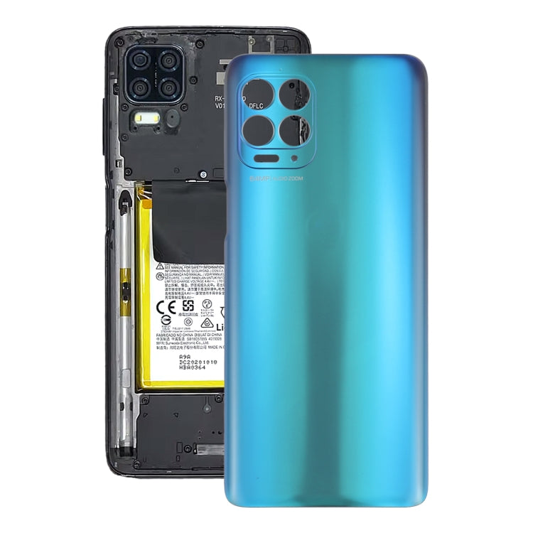 Battery Back Cover for Motorola Edge S(Blue) - Back Cover by PMC TechLife | Online Shopping South Africa | PMC TechLife | Buy Now Pay Later Mobicred