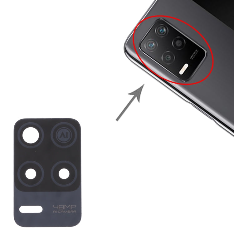 For OPPO Realme Q3 5G 10pcs Back Camera Lens - Camera Series by PMc TechLife | Online Shopping South Africa | PMc TechLife | Buy Now Pay Later Mobicred