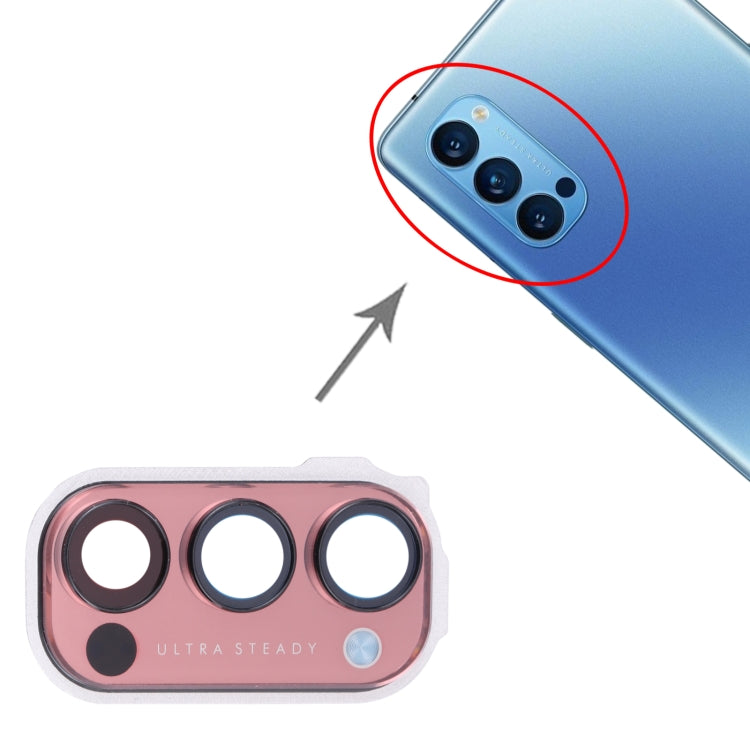 For OPPO Reno4 Pro 5G PDNM00, PDNT00, CPH2089  Camera Lens Cover (Red) - Camera Series by PMc TechLife | Online Shopping South Africa | PMc TechLife | Buy Now Pay Later Mobicred