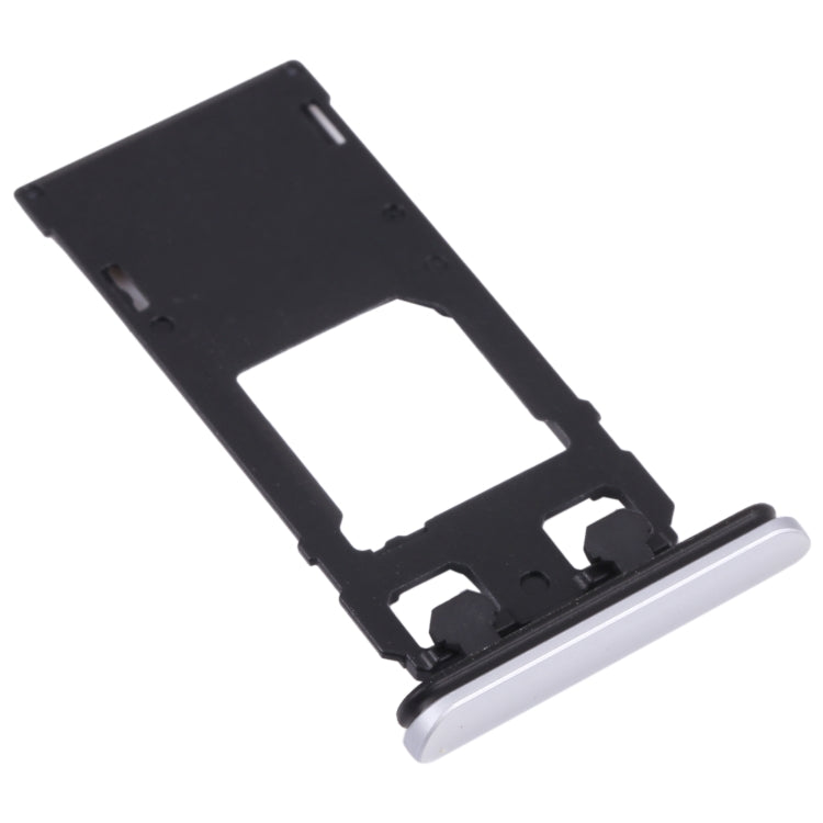 SIM Card Tray + Micro SD Card Tray for Sony Xperia 1 / Xperia XZ4 (Silver) - Card Tray by PMC TechLife | Online Shopping South Africa | PMC TechLife | Buy Now Pay Later Mobicred