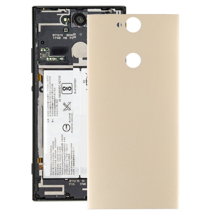 Battery Back Cover With NFC for Sony Xperia XA2 Plus(Gold) - Back Cover by PMC TechLife | Online Shopping South Africa | PMC TechLife | Buy Now Pay Later Mobicred