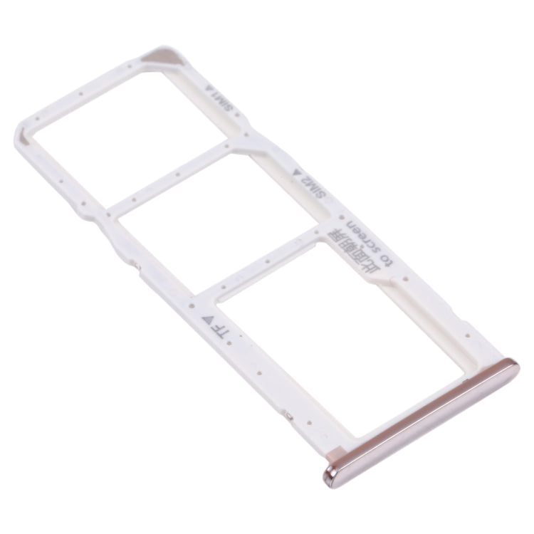SIM Card Tray + SIM Card Tray + Micro SD Card Tray for Huawei Y7 (2018) (Silver) - Card Socket by PMc TechLife | Online Shopping South Africa | PMc TechLife | Buy Now Pay Later Mobicred