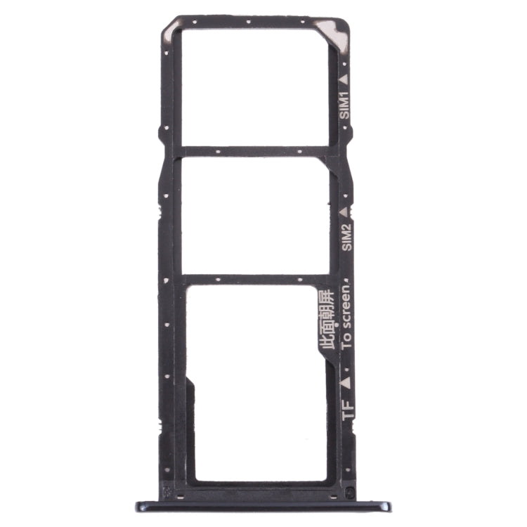 SIM Card Tray + SIM Card Tray + Micro SD Card Tray for Huawei Enjoy 8e (Black) - Card Socket by PMc TechLife | Online Shopping South Africa | PMc TechLife | Buy Now Pay Later Mobicred